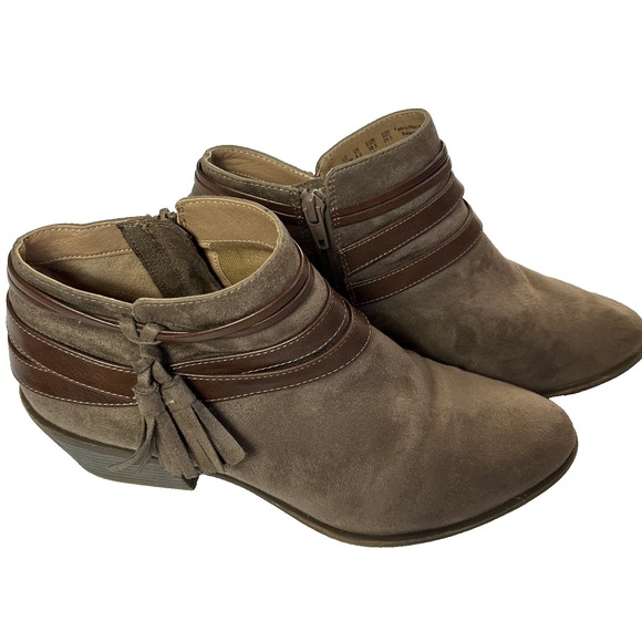 LifeStride Shoes - LifeStride Paloma Bootie Womens sz 8.5  Brown Western Aesthetic Desert Ranch